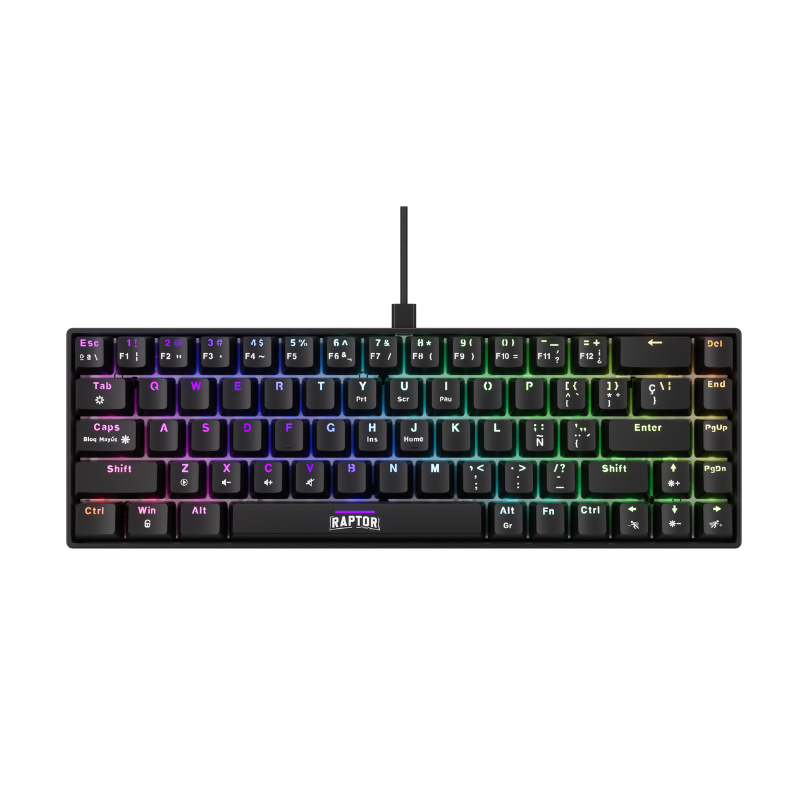 Teclado Gamer Raptor Fireclaw M68 Mecanico Retroiluminado Switch Red Outemu Teclado Gamer Raptor Fireclaw M68 Mecanico Retroiluminado Switch Red Outemu