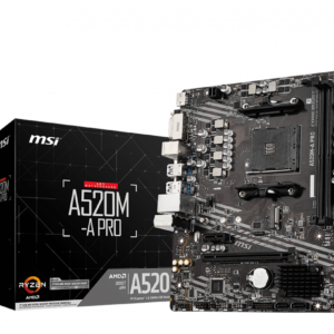 Mother MSI A520M-A PRO DDR4 AM4 (Series 3000/4000/5000)