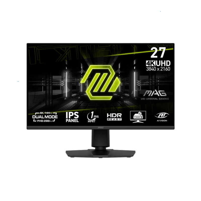 Monitor Gamer MSI 27″ MAG 275UPD UHD IPS 144Hz 1ms Flat 2xHDMI + 1xDP Pivoteable (II)