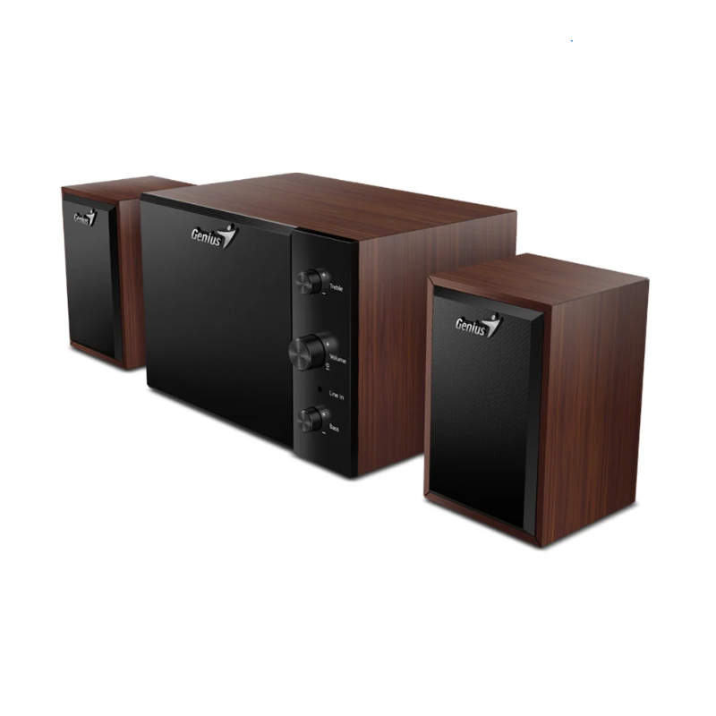 Parlantes Genius SW-2.1 350 10W (madera)