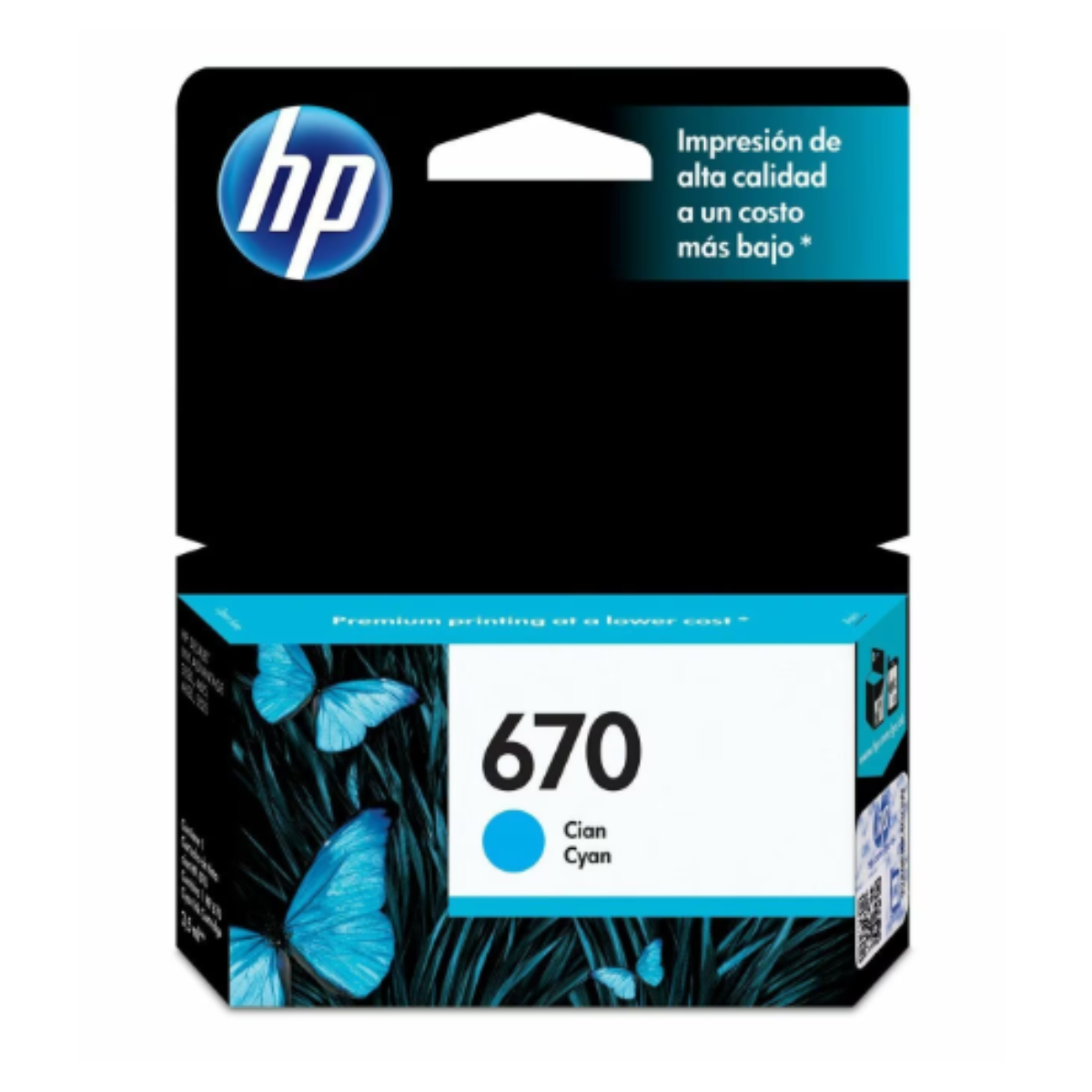 HP 670 CYAN INK CARTRIDGE CZ114AL HP 670 CYAN INK CARTRIDGE CZ114AL