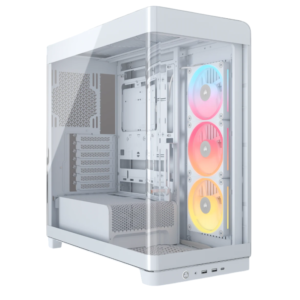 Gabinete Corsair FRAME 4500X LX-R RGB Mid-Tower TG White