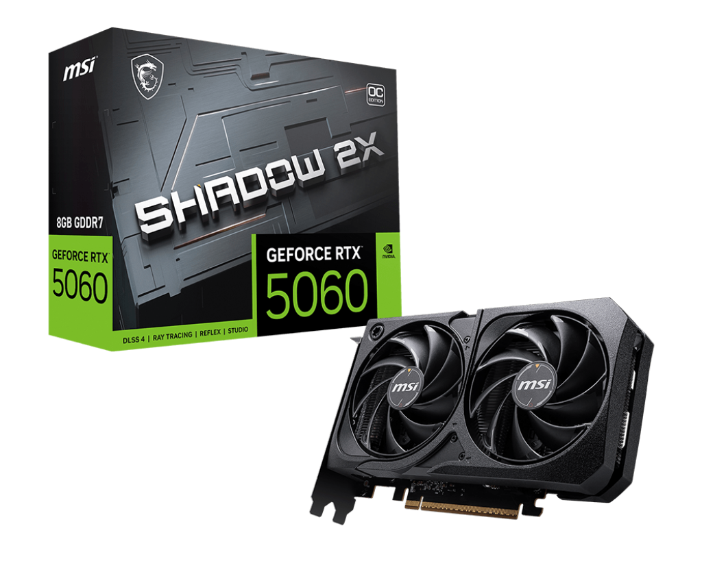 VGA MSI GeForce RTX 5060 8G SHADOW 2X OC