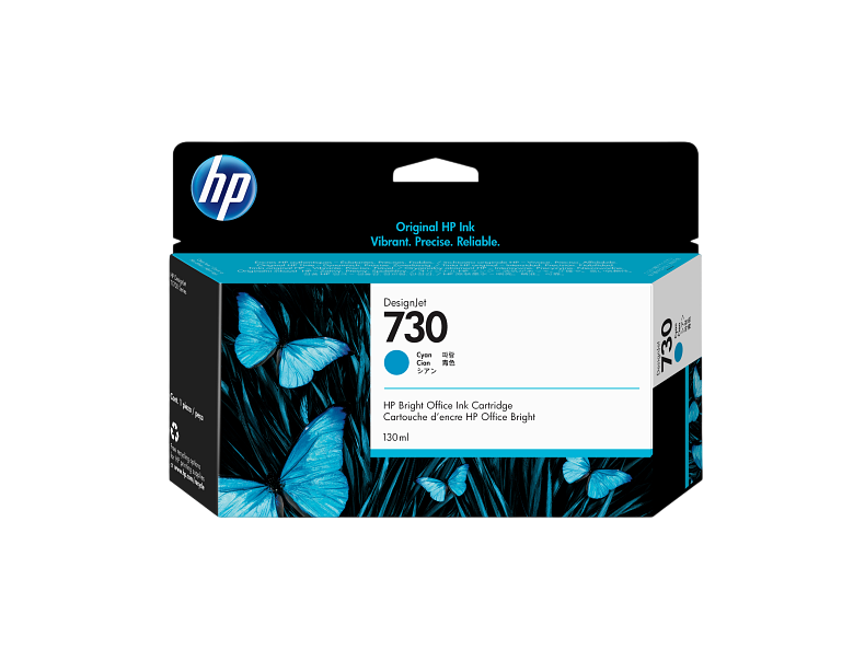 P2V62A HP 730 130-ml Cyan Ink Cartridge P2V62A HP 730 130-ml Cyan Ink Cartridge