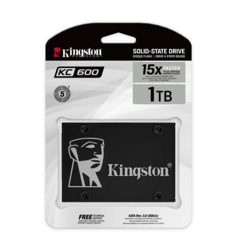 Disco SSD KINGSTON KC600 1024 GB SATA Interno 7 mm