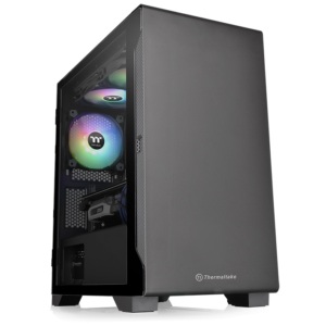 Gabinete TT S100 Mid-Tower TG Fan x1 Black