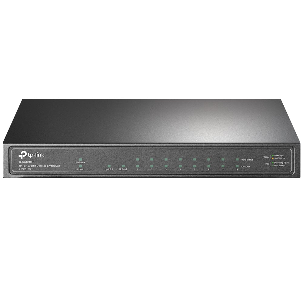 TL-SG1210P Switch Gigabit 9P 8POE+ 1SFP Tp-Link TL-SG1210P Switch Gigabit 9P 8POE+ 1SFP Tp-Link