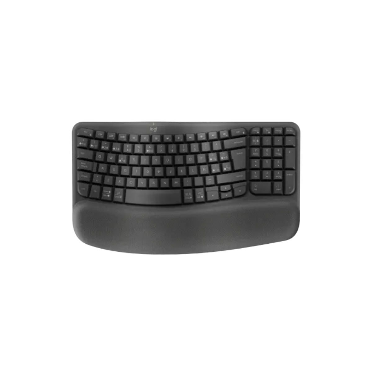 Teclado Logitech Wireless Wave Keys Ergo Black Esp 920-012278