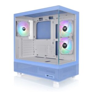 Gabinete TT View 270 Plus Mid-Tower TG x2 Fan ARGB x3 Hydrangea Blue