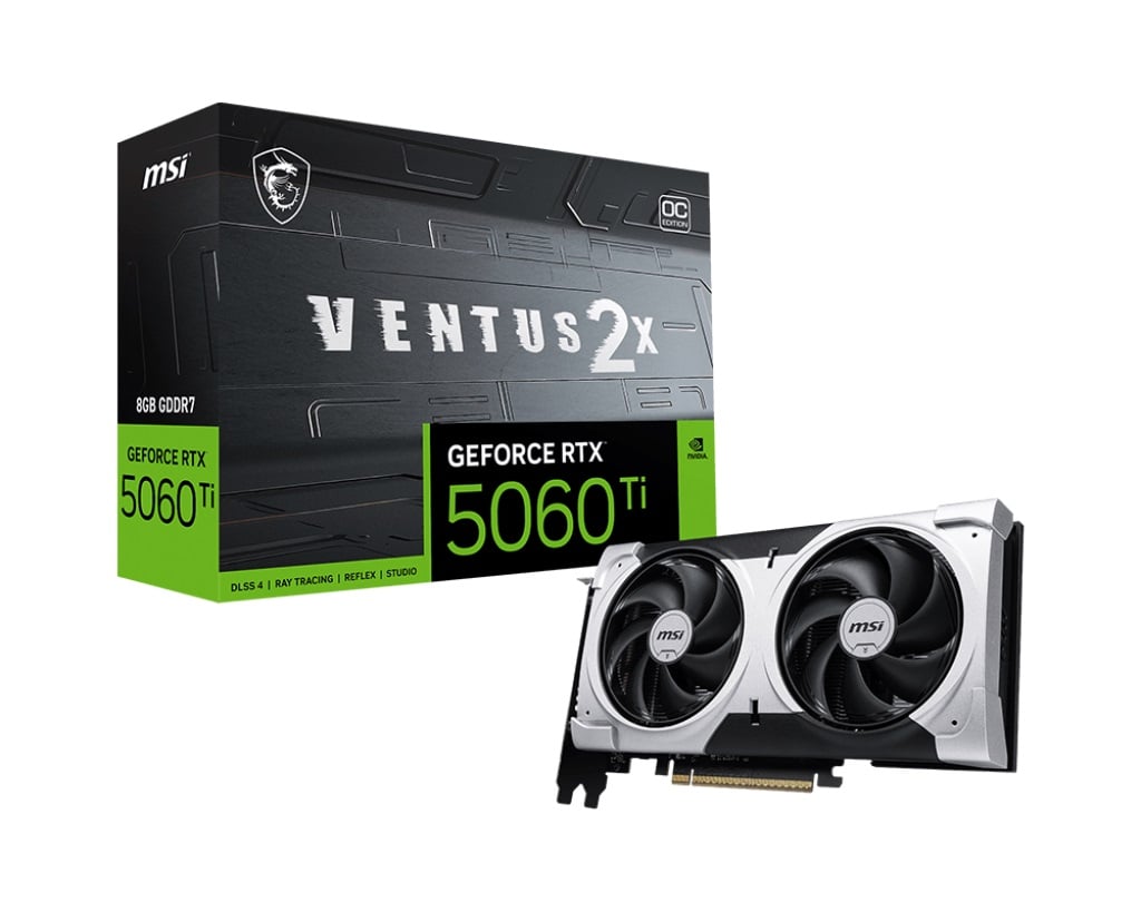 VGA MSI GeForce RTX 5060 Ti 8G VENTUS 2X OC PLUS VGA MSI GeForce RTX 5060 Ti 8G VENTUS 2X OC PLUS