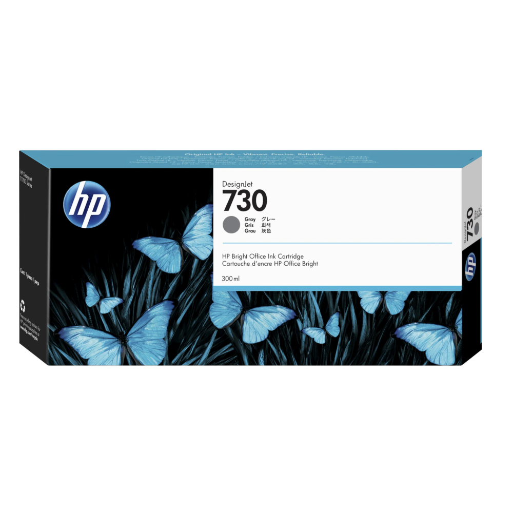 P2V72A HP 730 300-ml Gray Ink Cartridge P2V72A HP 730 300-ml Gray Ink Cartridge