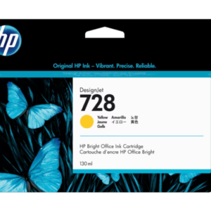 F9J65A HP 728 130-ml Yellow Ink Cartridge
