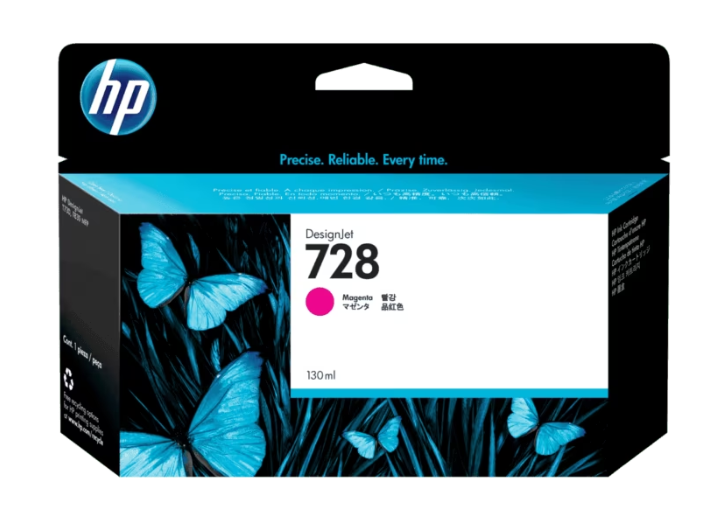 F9J66A HP 728 130-ml Magenta Ink Cartridge